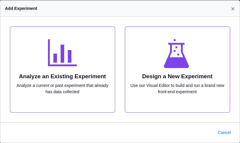 Design a new experiment