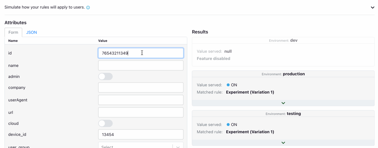 Test Feature Rules